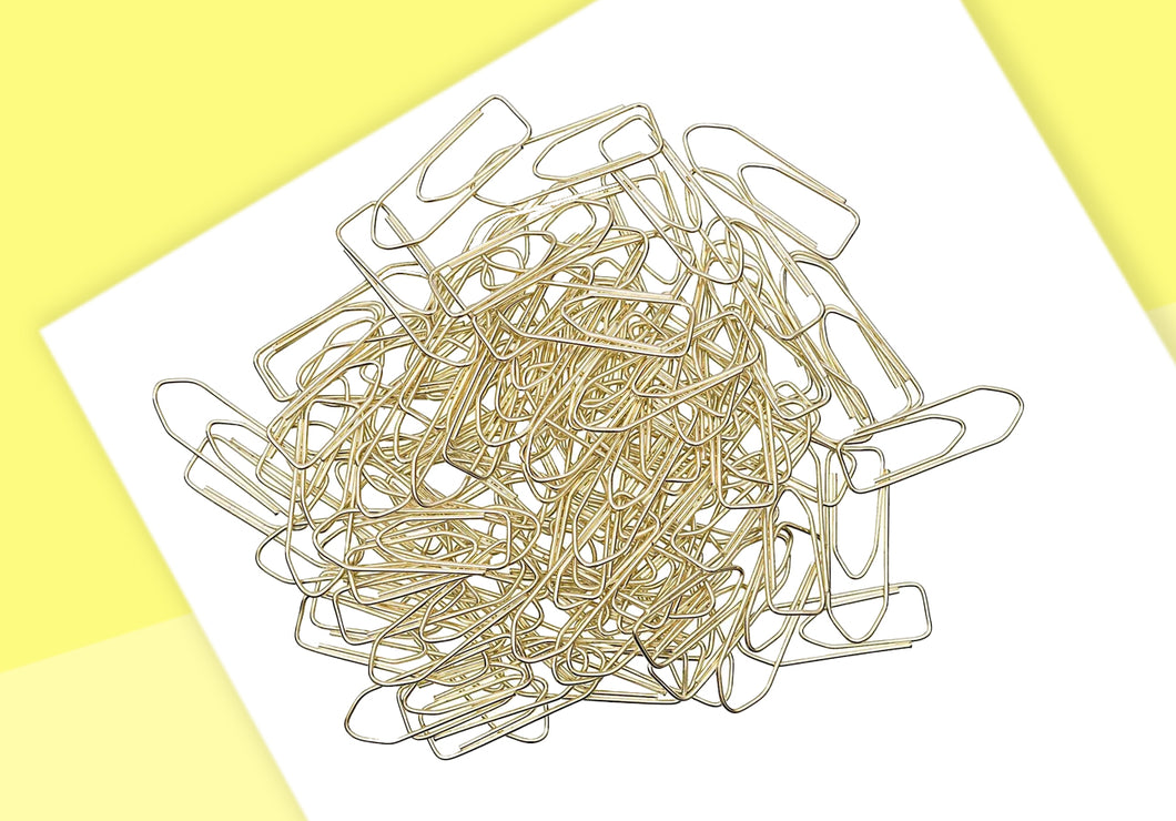 PAPER POETRY - Paper Clips - small - gold