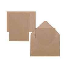 Load image into Gallery viewer, PAPER POETRY - Cards &amp; Envelopes Set A7/C7 - Kraft Paper
