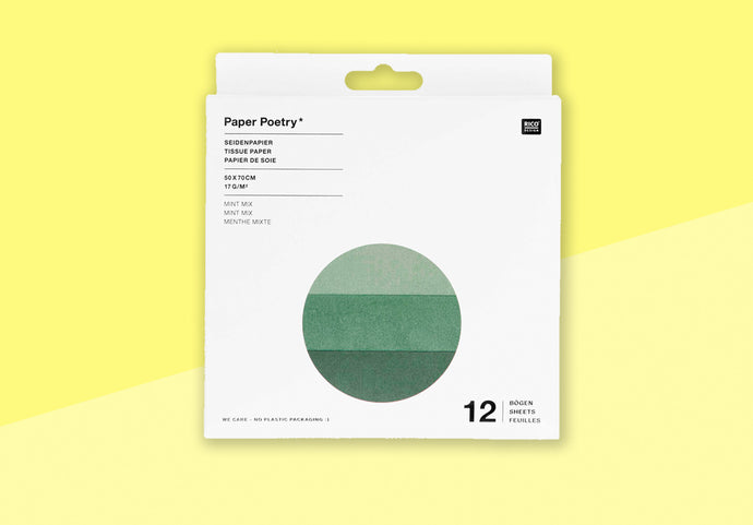 PAPER POETRY - Silk Paper - Mint mix