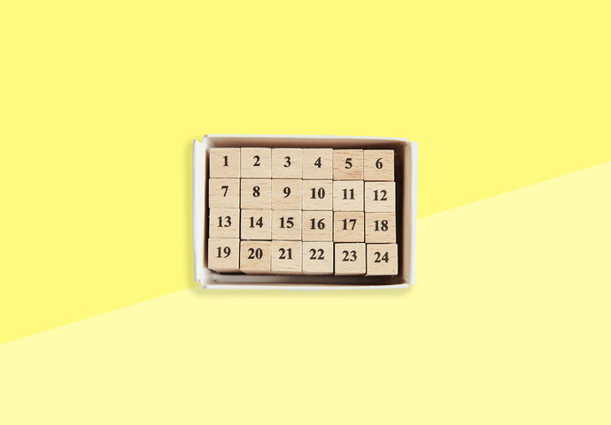 PAPER POETRY - Stamp Set - 24pcs - Numbers