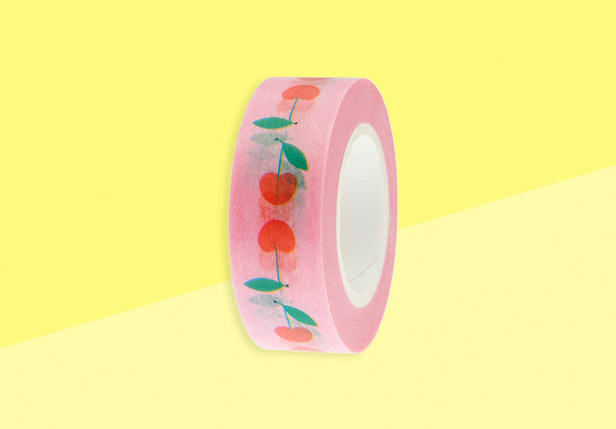 PAPER POETRY - Washi Tape - Kirschen rosa