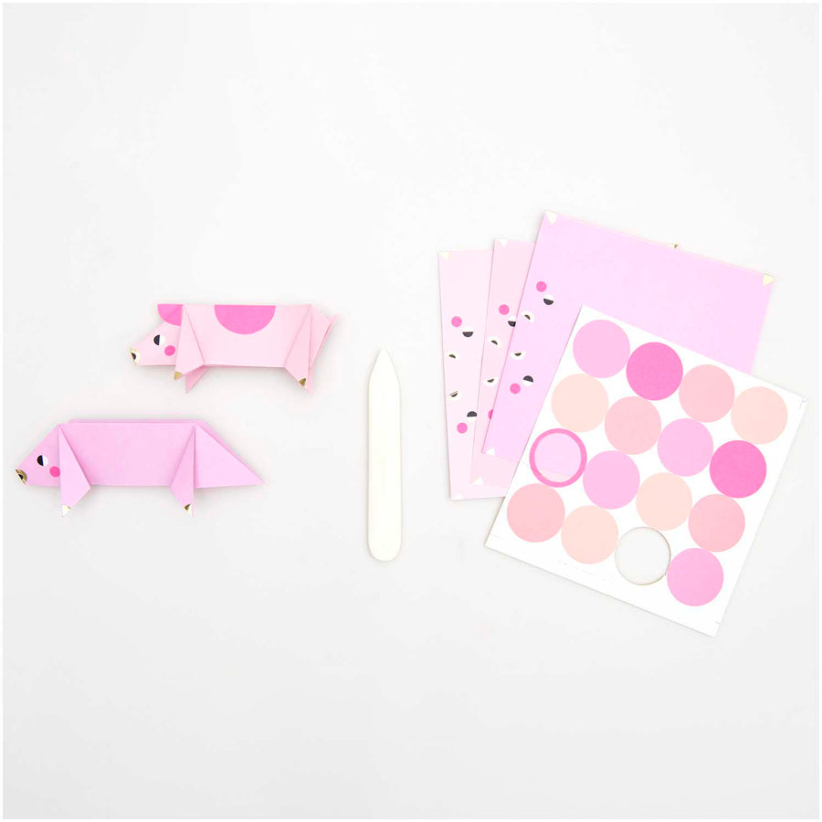 PAPIERPOESIE - Origami-Papier - Glücksschweine
