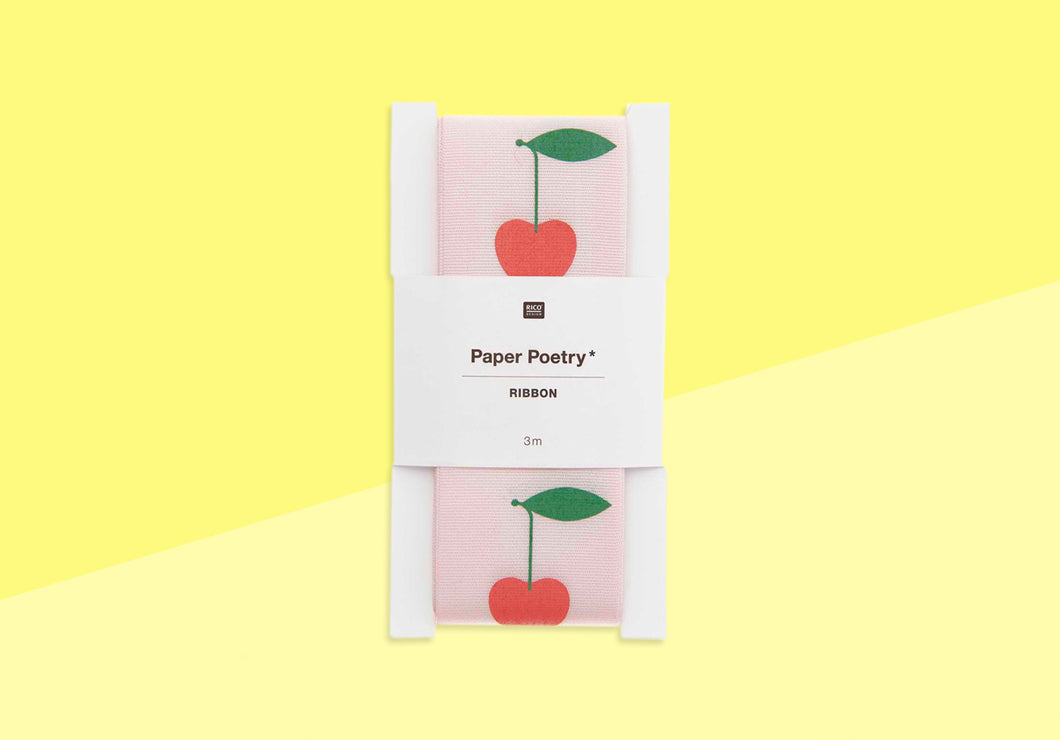 PAPER POETRY - Ribbon - Cherries