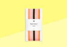 Load image into Gallery viewer, PAPER POETRY - Ribbon - Neon Stripes Red/Pink/Apricot/Black