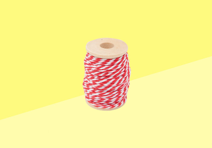 PAPER POETRY - Cotton Yarn 15m - Red/White