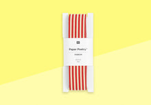 Load image into Gallery viewer, PAPER POETRY - Ribbon - Red/Beige Stripes