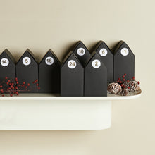 Load image into Gallery viewer, PAPER POETRY - Cardboard Houses Advent Calendar - Black