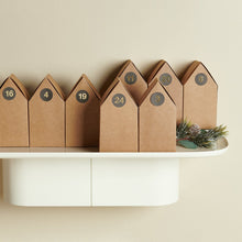 Load image into Gallery viewer, PAPER POETRY - Cardboard Houses Advent Calendar - Kraft