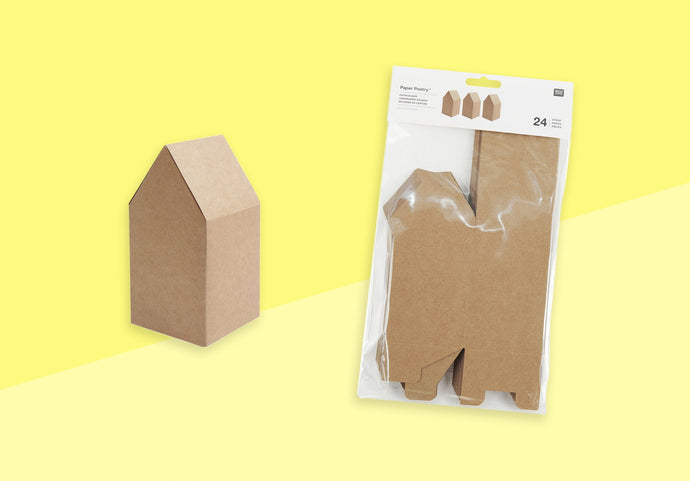 PAPER POETRY - Cardboard Houses Advent Calendar - Kraft