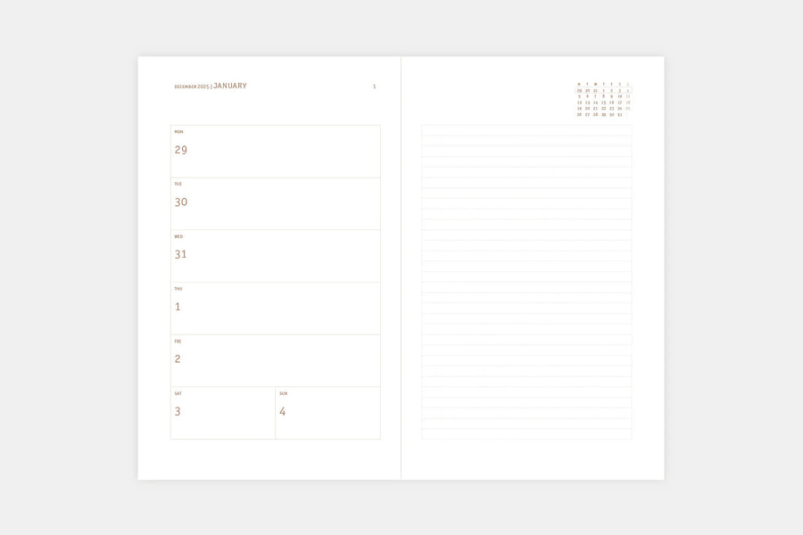 PAPIERNICZENI - Copper light 2026 Kalender - Mohnblume
