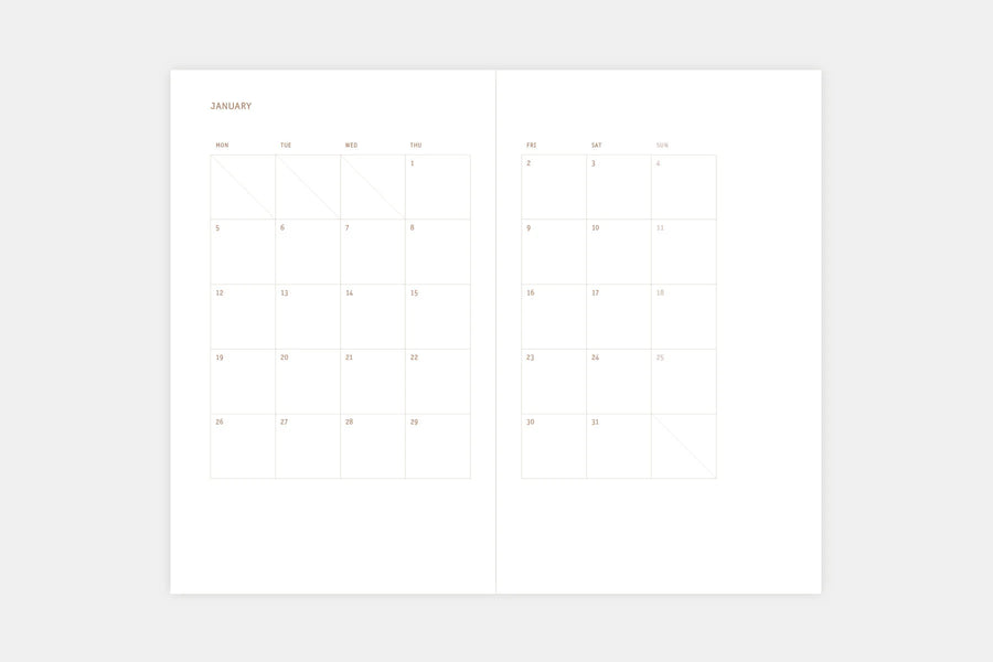 PAPIERNICZENI - Copper light 2026 Kalender - Mohnblume