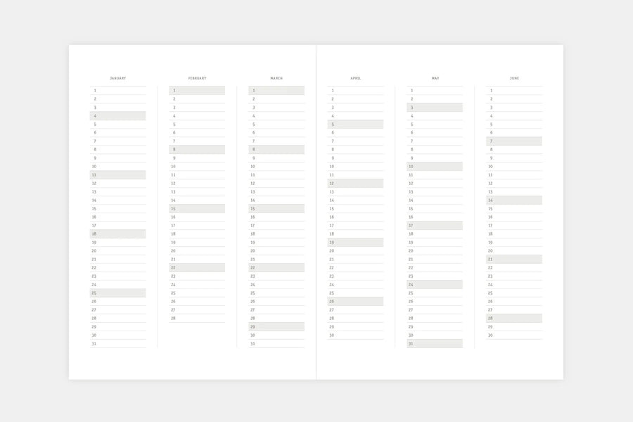 PAPERNICZENI – Klassischer MMXXVI-Kalender – Kürbis