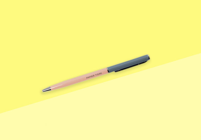 PAPIER TIGRE - Ballpoint Pen - Nude & Zinc