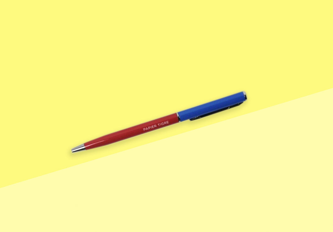 PAPIER TIGRE - Ballpoint Pen - Blue & Red