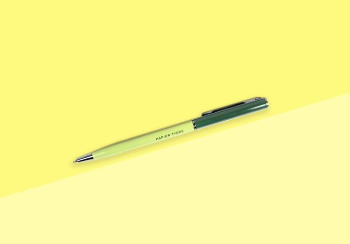 PAPIER TIGRE - Ballpoint Pen - Green & Yellow