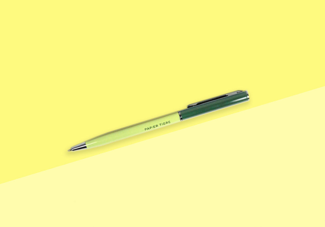 PAPIER TIGRE - Ballpoint Pen - Green & Yellow