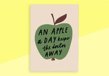 Load image into Gallery viewer, PARAGRAPH - Print - A4 - An Apple A Day Keeps The Doctor Away