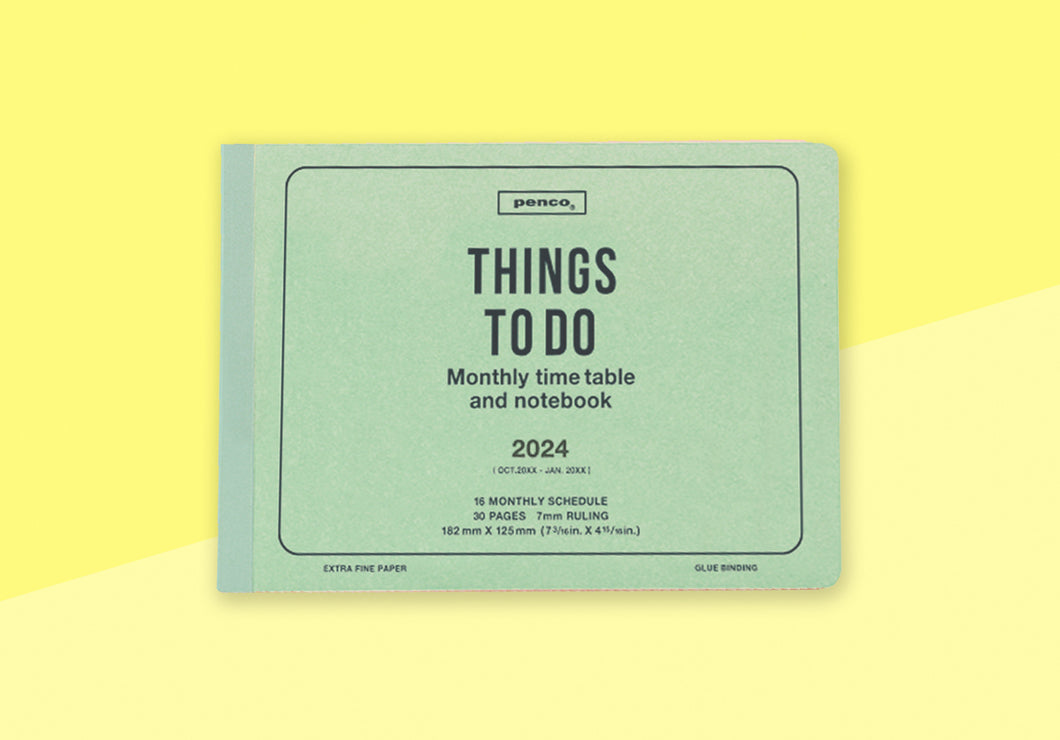 PENCO - 2024 Monthly Diary - B6 Mint
