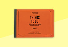 Load image into Gallery viewer, PENCO - 2024 Monthly Diary - B6 Orange