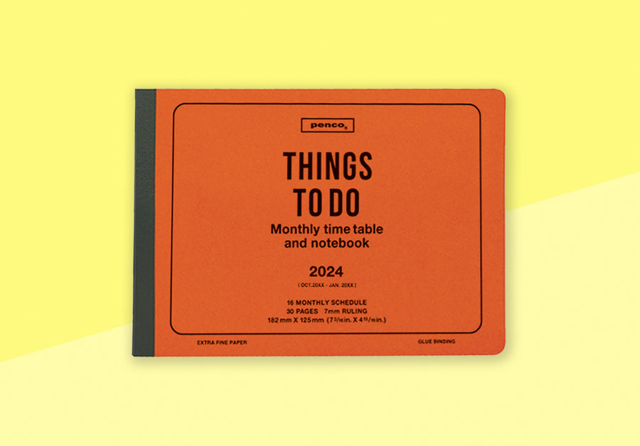 PENCO - 2024 Monthly Diary - B6 Orange