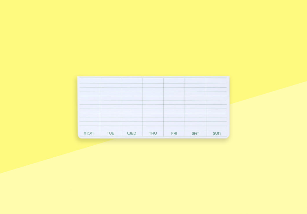 PENCO - Sticky Memo Pad Weekly - White