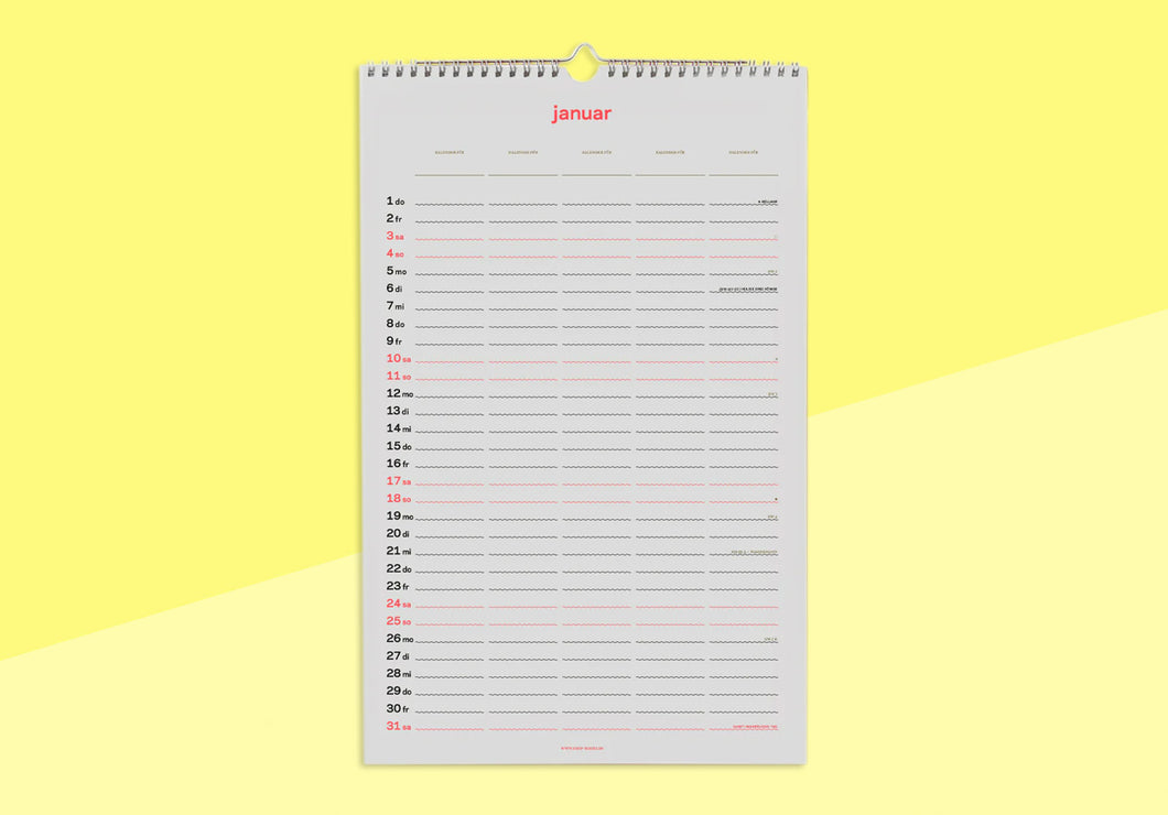 RIKIKI - zweitausend&sechsundzwanzig - Family Calendar 2026