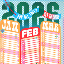 Load image into Gallery viewer, RISOTTO STUDIO - Calendar 2026 - A1 - XL Year Planner