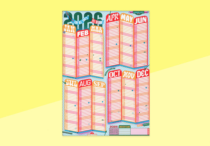 RISOTTO STUDIO - Calendar 2026 - A1 - XL Year Planner