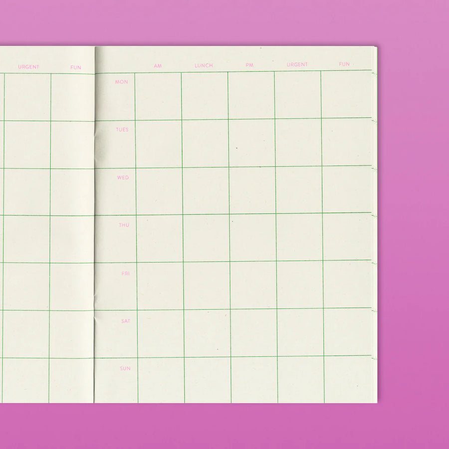 RISOTTO STUDIO - Notebook - Quaderno No 02 - Week Planner