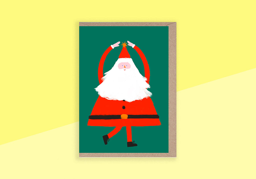 RUMBLE CARDS - Grußkarte - Dancing Santa