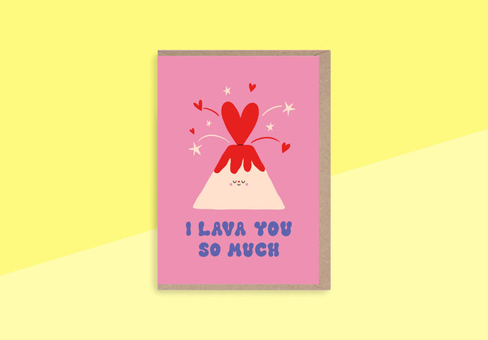 RUMBLE CARDS - Greeting card - I Lava You So Much