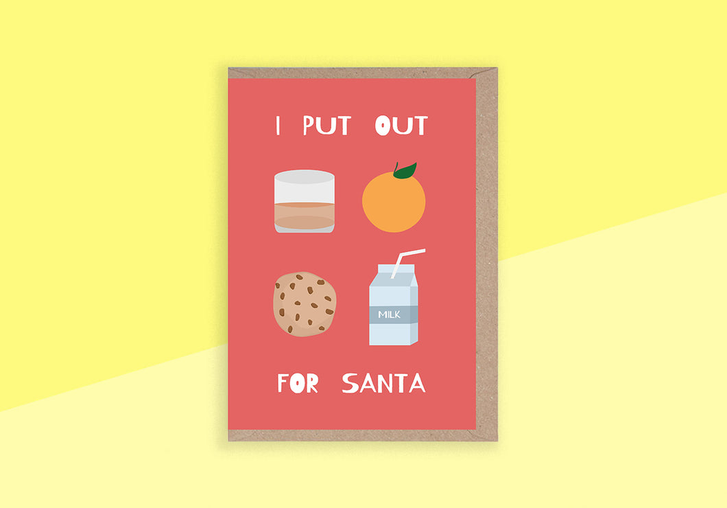 RUMBLE CARDS - Grußkarte - I Put Out For Santa