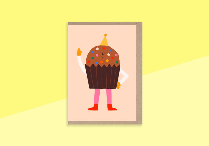 RUMBLE CARDS - Grußkarte - Geburtstags-Cupcake
