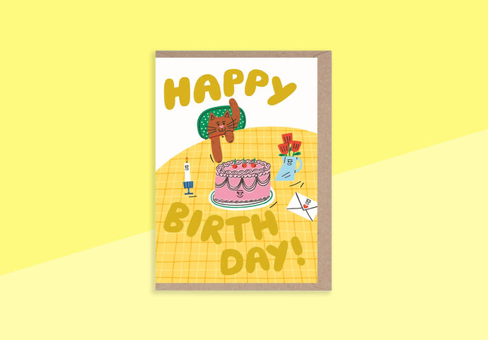 RUMBLE CARDS - Grußkarte - Alles Gute zum Geburtstag, Katze