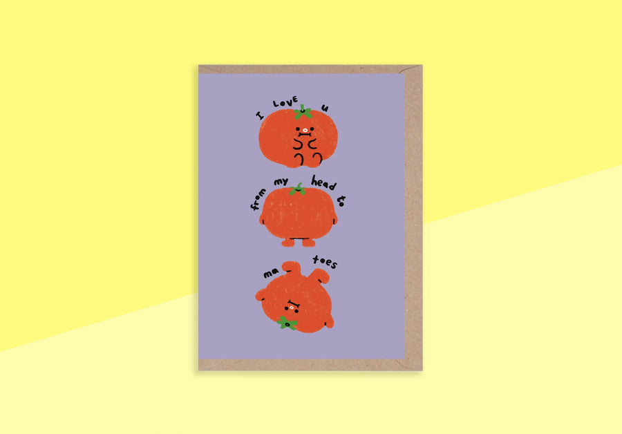 RUMBLE CARDS - Grußkarte - Ich liebe dich von Kopf bis Fuß