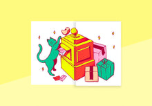 Load image into Gallery viewer, RAD &amp; YELLOW - Accordion Card - Make A Wish
