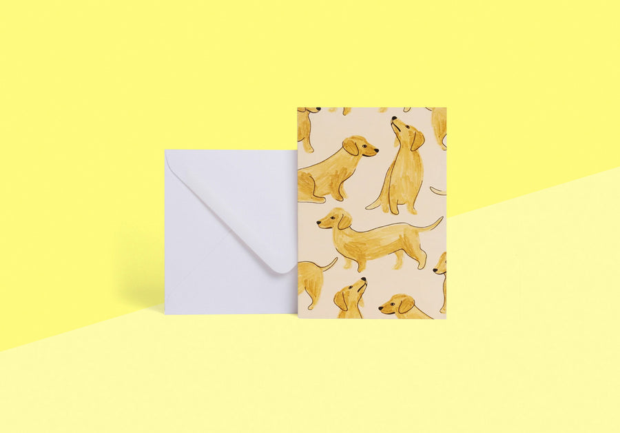 SEASON PAPER COLLECTION - Grußkarte - Dackel