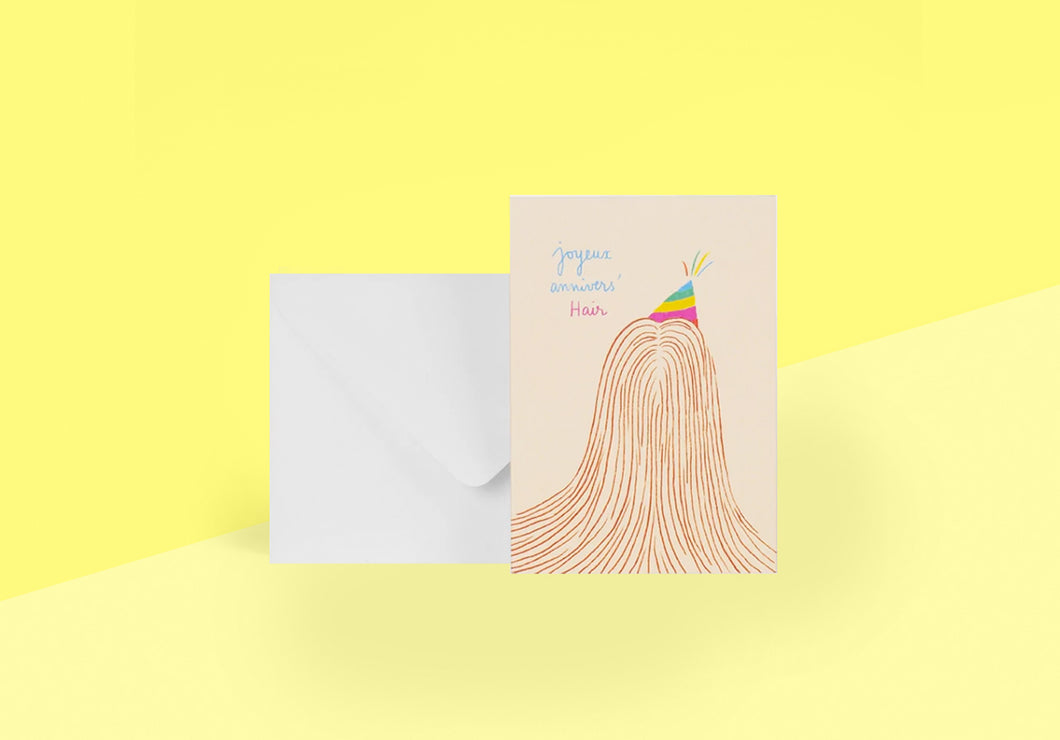 SEASON PAPER COLLECTION - Greeting card - Joyeux annivers´Hair
