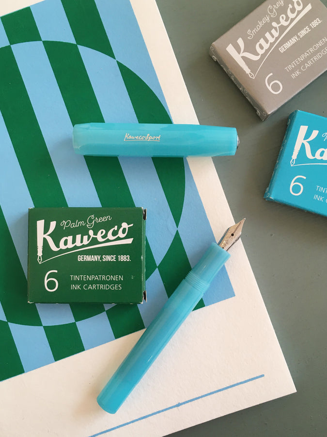 KAWECO - FROSTED SPORT - Fountain Pen - Blueberry