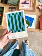 Load image into Gallery viewer, HANADURI - Hanji Book Stripe - A5 Plain - Water Green