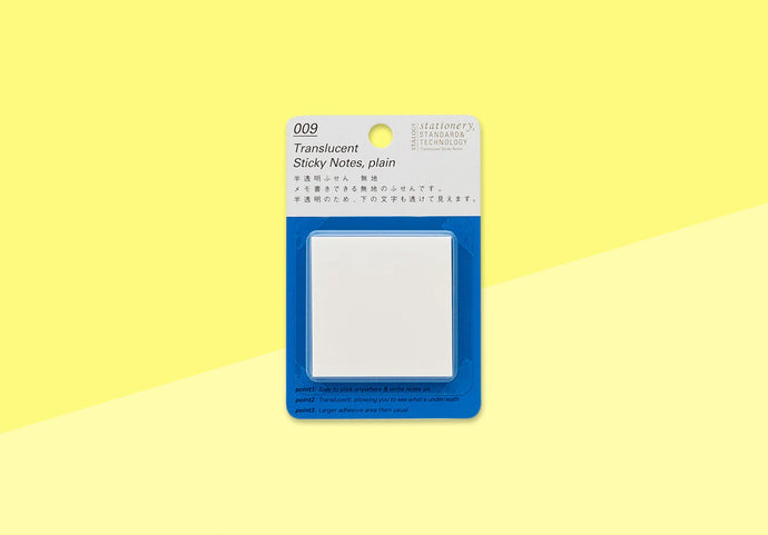 STÁLOGY - Translucent Sticky Notes - Plain