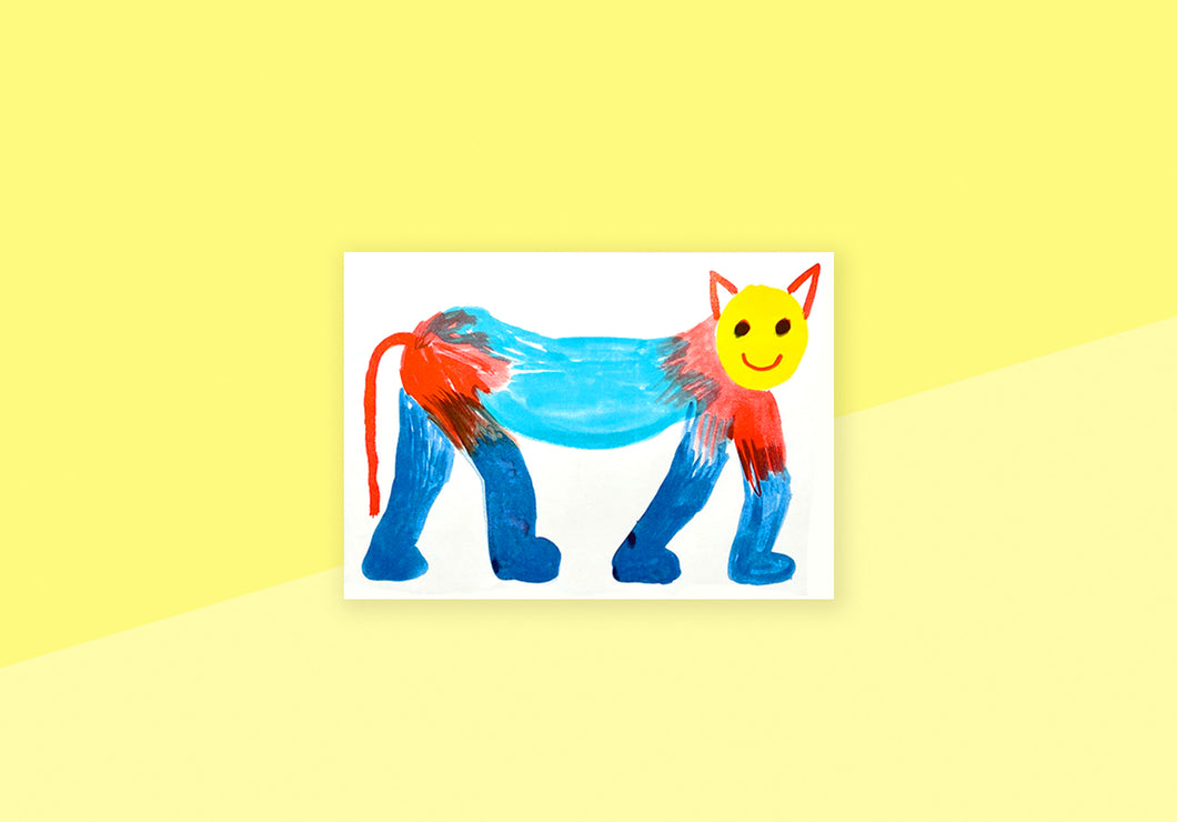 SVENJA PLASS - A5 poster - Rainbow cat