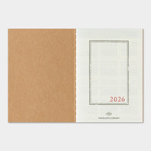 Load image into Gallery viewer, TRAVELER&#39;S COMPANY - Traveler&#39;s Notebook Passport - 2026 monthly diary