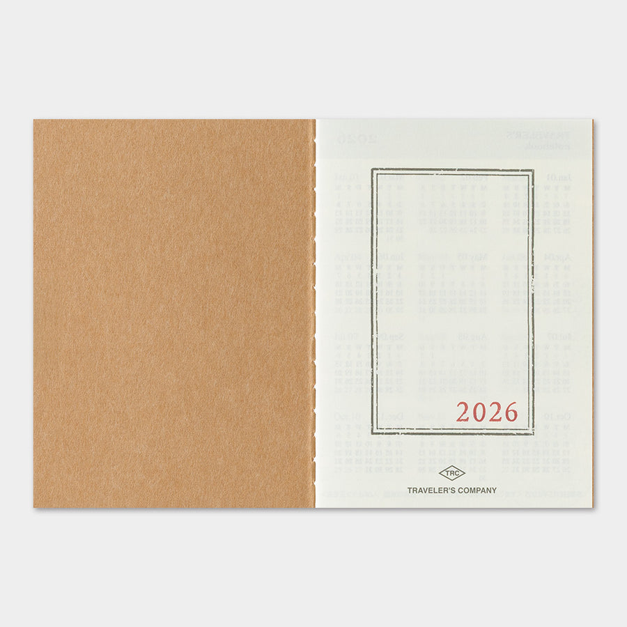 TRAVELER'S COMPANY - Traveler's Notebook Passport - 2026 monthly diary