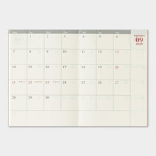 Load image into Gallery viewer, TRAVELER&#39;S COMPANY - Traveler&#39;s Notebook Passport - 2026 monthly diary