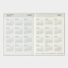 Load image into Gallery viewer, TRAVELER&#39;S COMPANY - Traveler&#39;s Notebook Passport - 2026 weekly diary