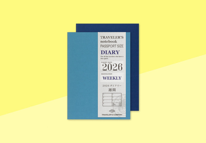 TRAVELER'S COMPANY - Traveler's Notebook Passport - 2026 weekly diary