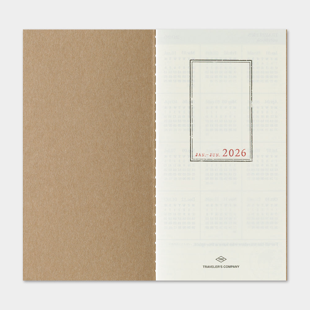 TRAVELER’S COMPANY - Traveler’s Notebook Regular – 2026 Notiz- + Woche ...