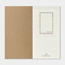 Load image into Gallery viewer, TRAVELER&#39;S COMPANY - Traveler&#39;s Notebook Regular - 2026 weekly vertical diary
