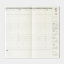 Load image into Gallery viewer, TRAVELER&#39;S COMPANY - Traveler&#39;s Notebook Regular - 2026 weekly vertical diary